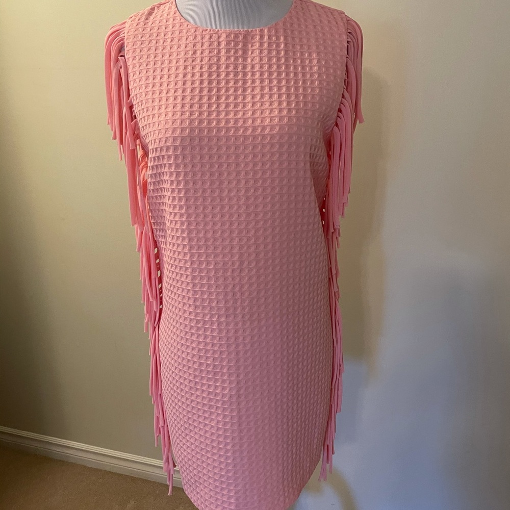 English Factory dress with fringe detail